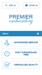 Mobile Screenshot of premierembroidery.co.uk